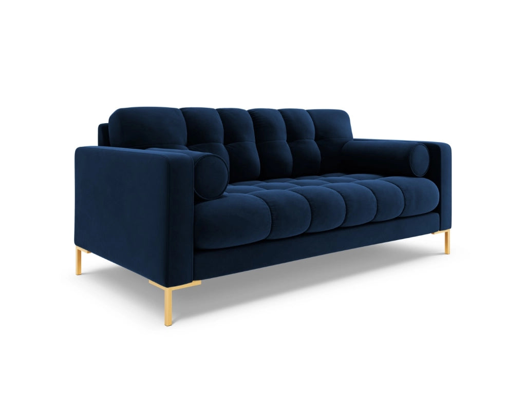 Cosmopolitan Design - Divano "Bali" 2 posti in velluto blu reale 