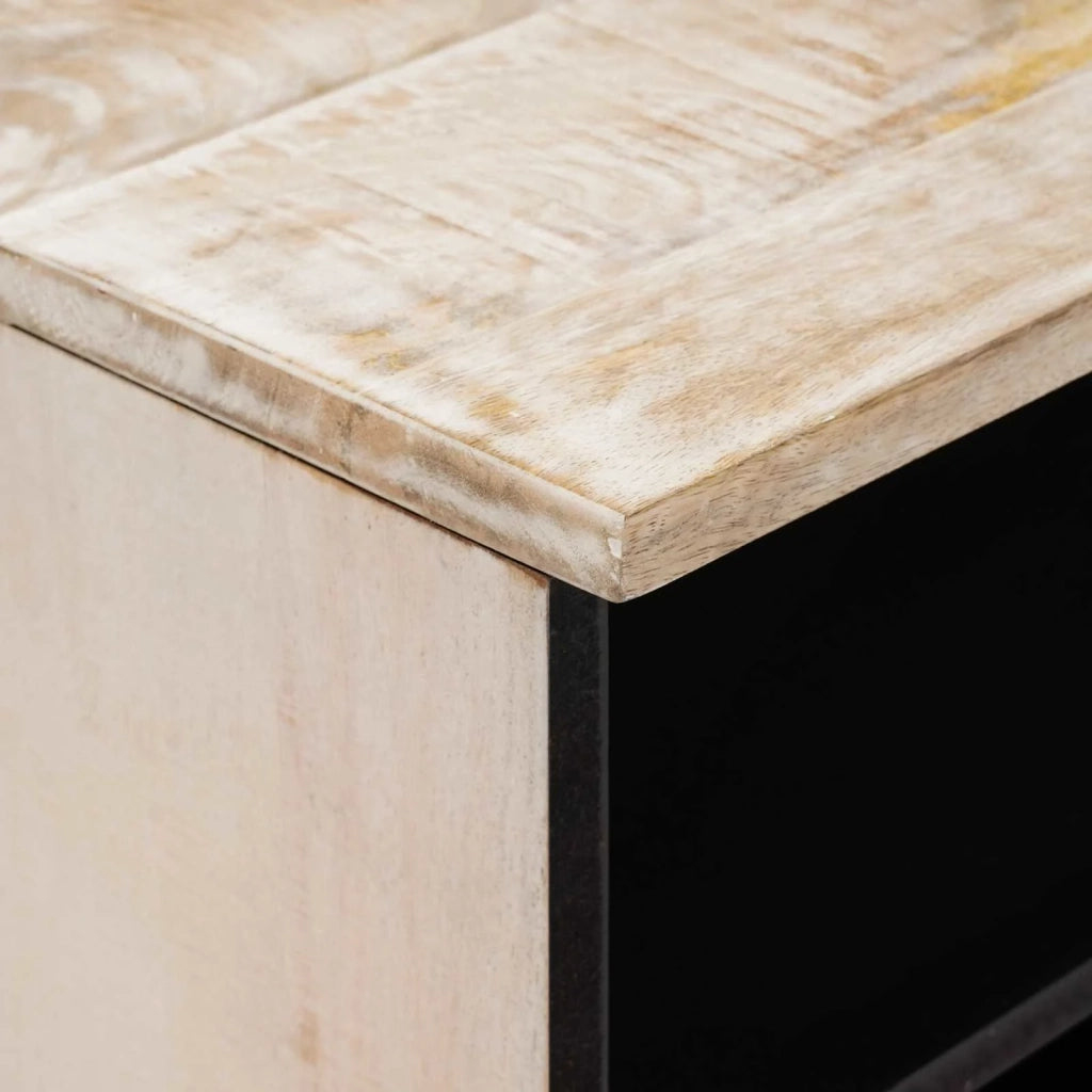 Mobile TV-Credenza per TV Bianco 100 x 33,5 x 46 cm Legno di mango massello 868710