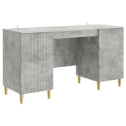 Scrivania con lo scaffale Grigio Cemento 142,5 x 50 x 75 cm