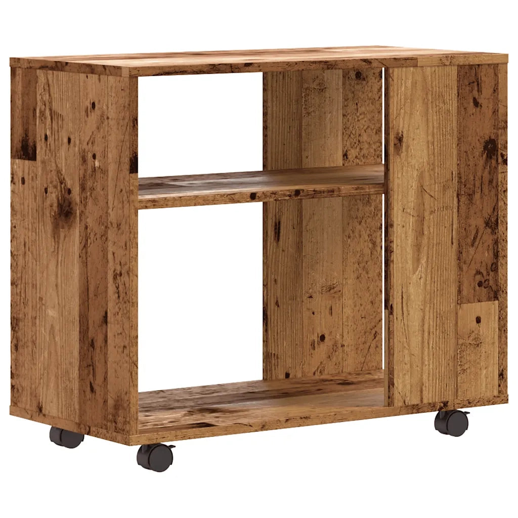 Tavolino Salotto Legno Antico 70x35x55 cm in Legno Multistrato