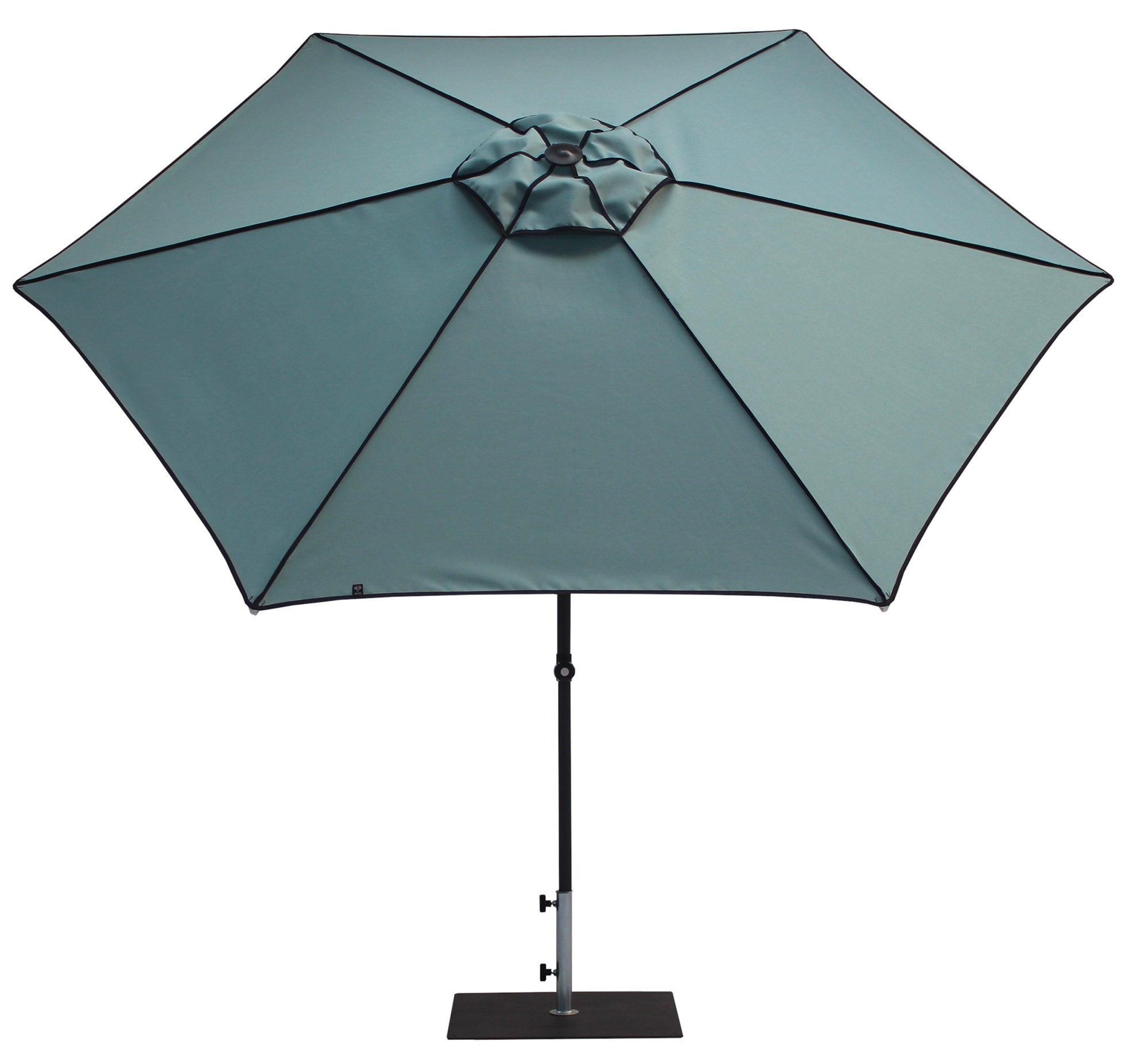 Ombrellone da Giardino Ø3 m Palo Ø38 mm in Alluminio Tessuto Dralon Acrilico Border Aguademar