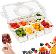 Scatola per snack con contenitori - scala per snack con coperchio - tavola per snack con contenitori - scatola per snack rimovibile - organizzatore per snack - dolci vegani biscotti - noci frutta