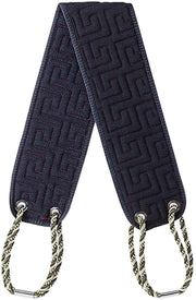 Scrubber per asciugamano unico, con maniglie, scrubber esfoliante per doccia, scrubber corpo bifacciale, pulitore per corpo uomo e donna, pulizia profonda della pelle (nero)