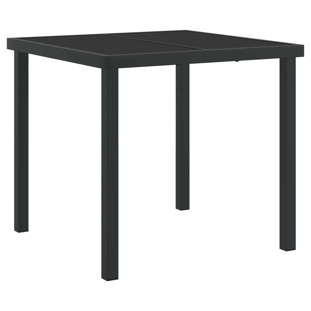 Set da Pranzo per Giardino 5 pcs Nero 3379346