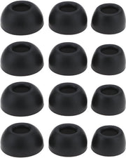 Orecchini in gomma a silicone - Set da 6 - Tre misure - Nero - Cancella il rumore - In-orecchio - Per Liberty 4 - Nero e Rosso - Compatibile - Comodo