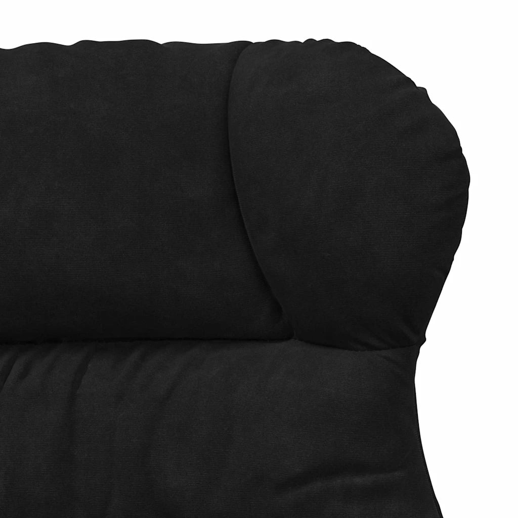 Divano Sedia-Poltrona-Poltroncina Nero 69 x 74 x 93 cm Velluto 943211