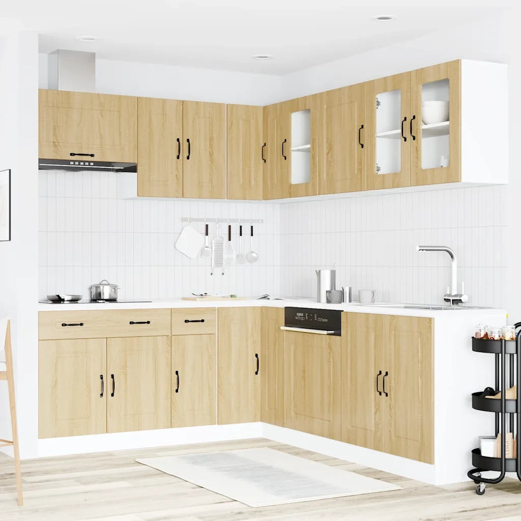 Set Mobili da Cucina 11 pz Kalmar Rovere Sonoma in Truciolato 3314914