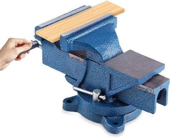Tornello per tavolo, Coating a corrente stabile 5" per lavorazione del legno - Viti di banco in acciaio smaltato con possibilità di foratura
