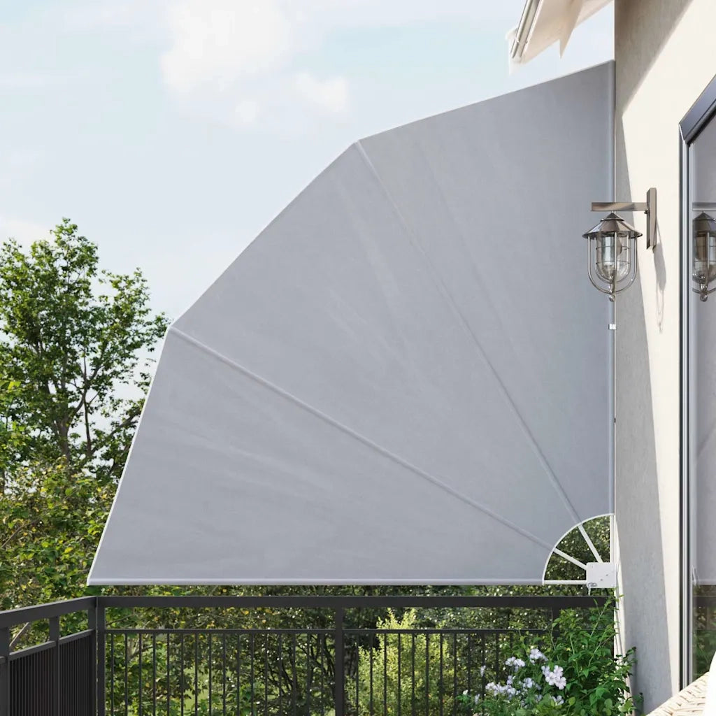 Tenda Laterale per Balcone Pieghevole Grigio 210x210 cm 41573