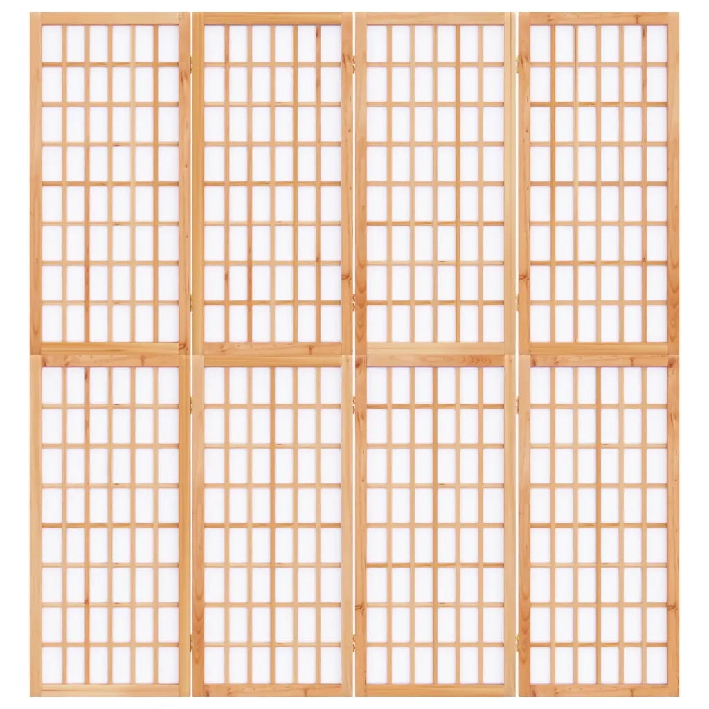 Divisorio Ambienti | Divider per stanze | Paravento Pieghevole 4 Pannelli Stile Giapponese 160x170 cm