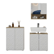 Vicco Set di mobili da bagno Bianco 3 parti