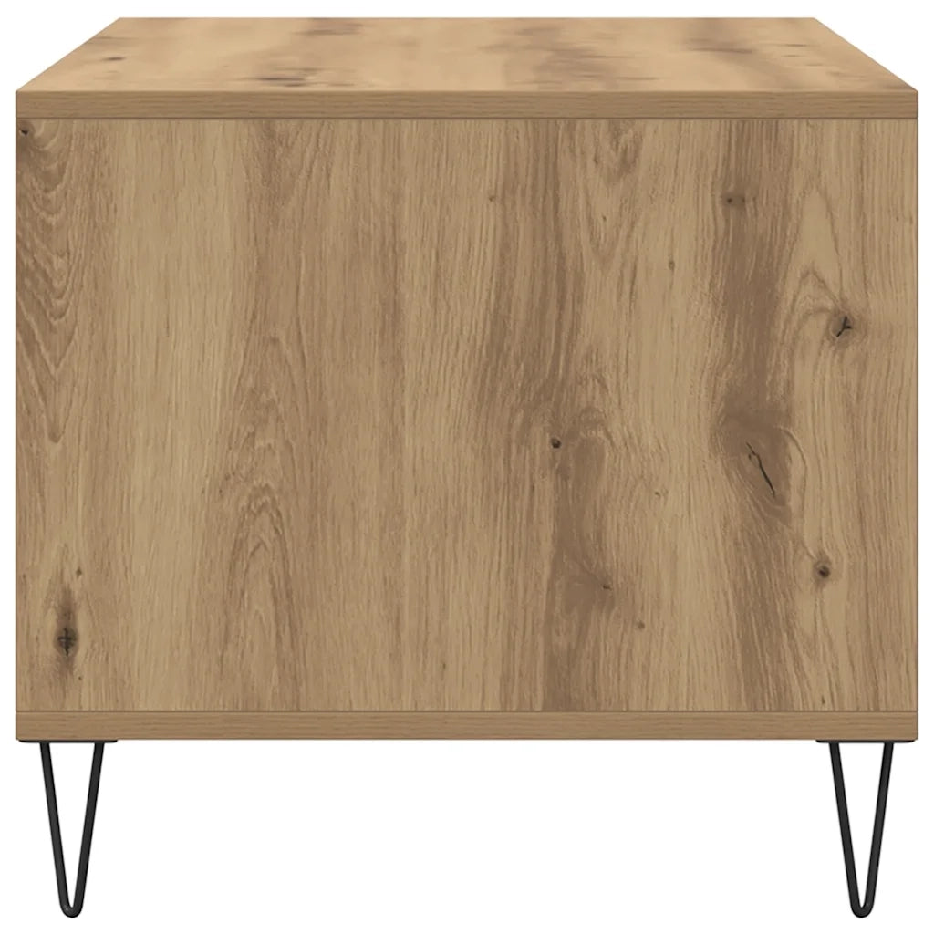 Tavolino Salotto-Tavolino da soggiorno-Tavolo Rovere Artigianale 90x49x45 cm Multistrato