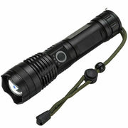 Trade Shop - Torcia Tattica/militare Led Cree T6 Ricaricabile Zoom Doppia Batteria A90-p50 -