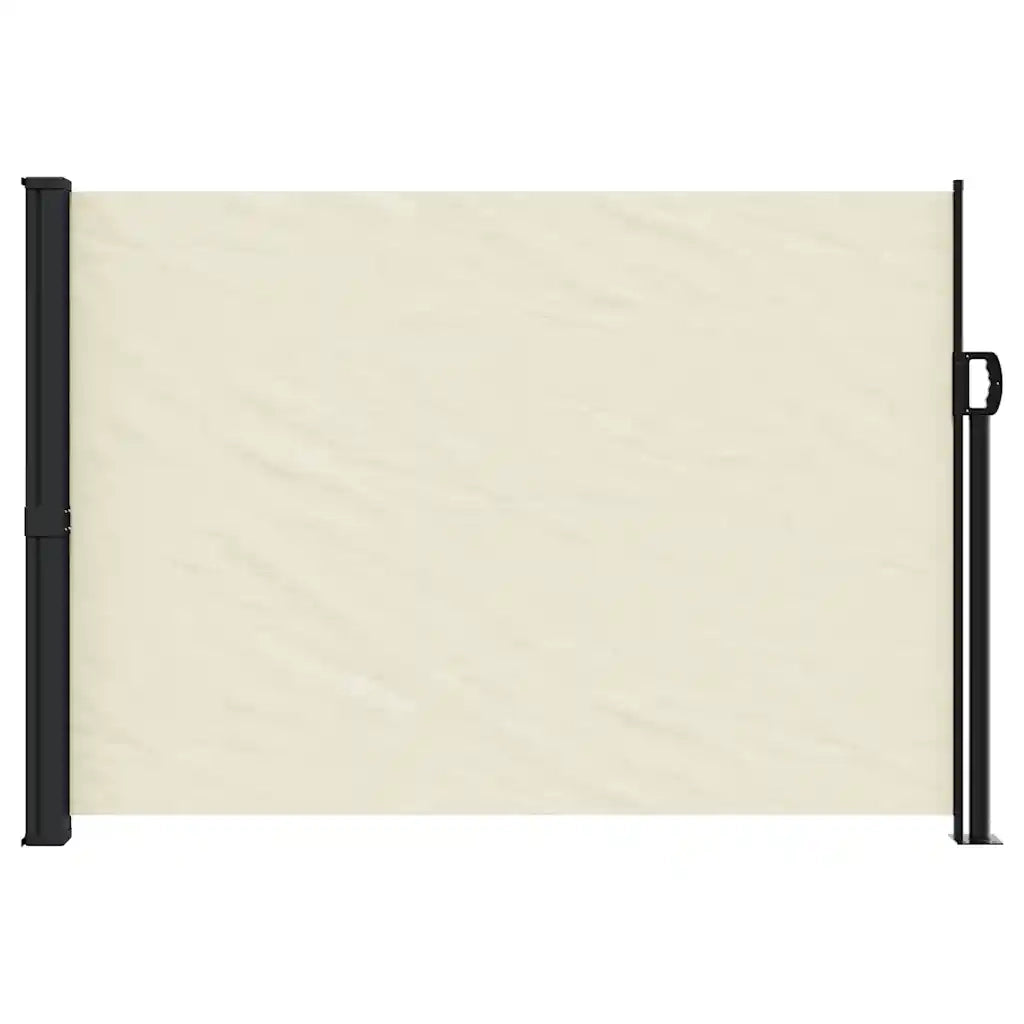 Tenda da Sole Laterale Retrattile-Tenda parasole per balcone per giardino Crema 140x500 cm