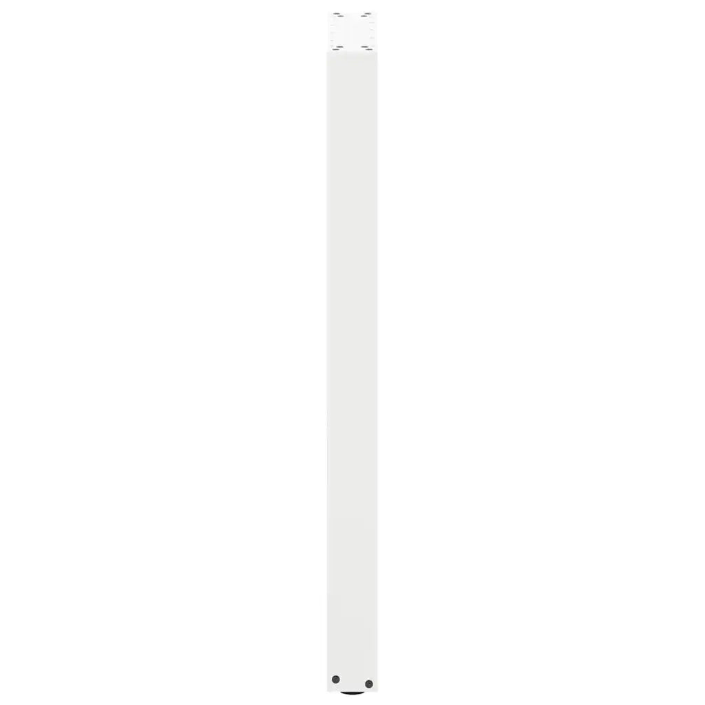 Gambe per tavolo da bar a forma di U 2 pz bianche 50x(100-101) cm in acciaio 4013233