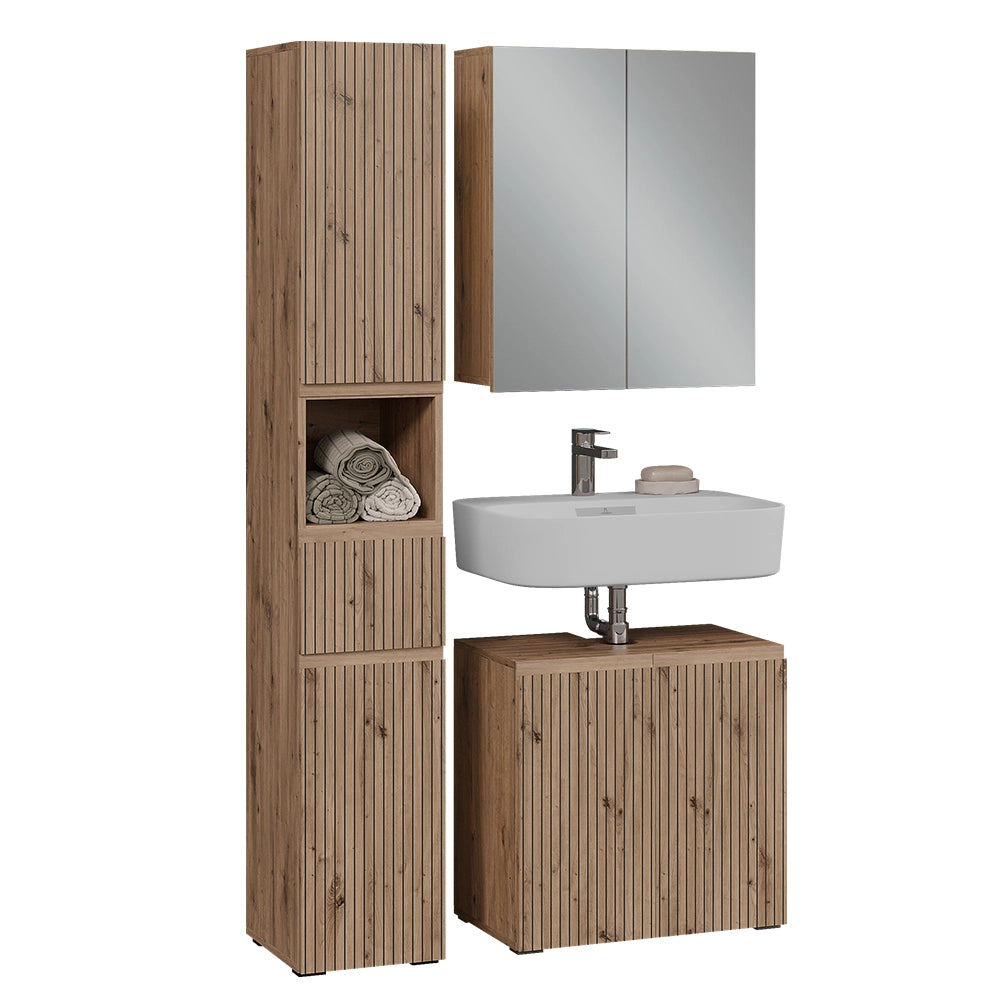 Vicco Set di mobili da bagno 3 pezzi Artigiano 3 parti