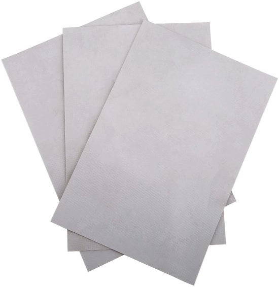 Kit di riparazione multifunzionale in PVC - Pannelli riparatori robusti e impermeabili - Grigio - 3 pezzi - Adatto per barche e kayak