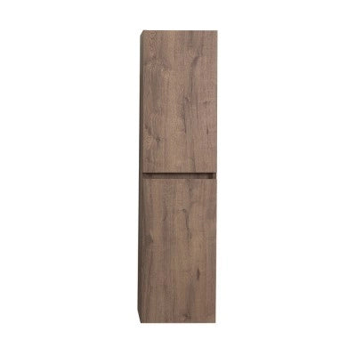 Pensile bagno sospeso rovere scuro H 140 con 2 ante soft-close  Mona