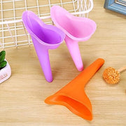 Urinoir Femminile da 3 Pezzi - Contenitore di Urina Portatile e Reutilizzabile - Silicone - Discreto - Resistente ai Morsi - Flessibile 10x13CM - Apparecchio di Raccolta Urina
