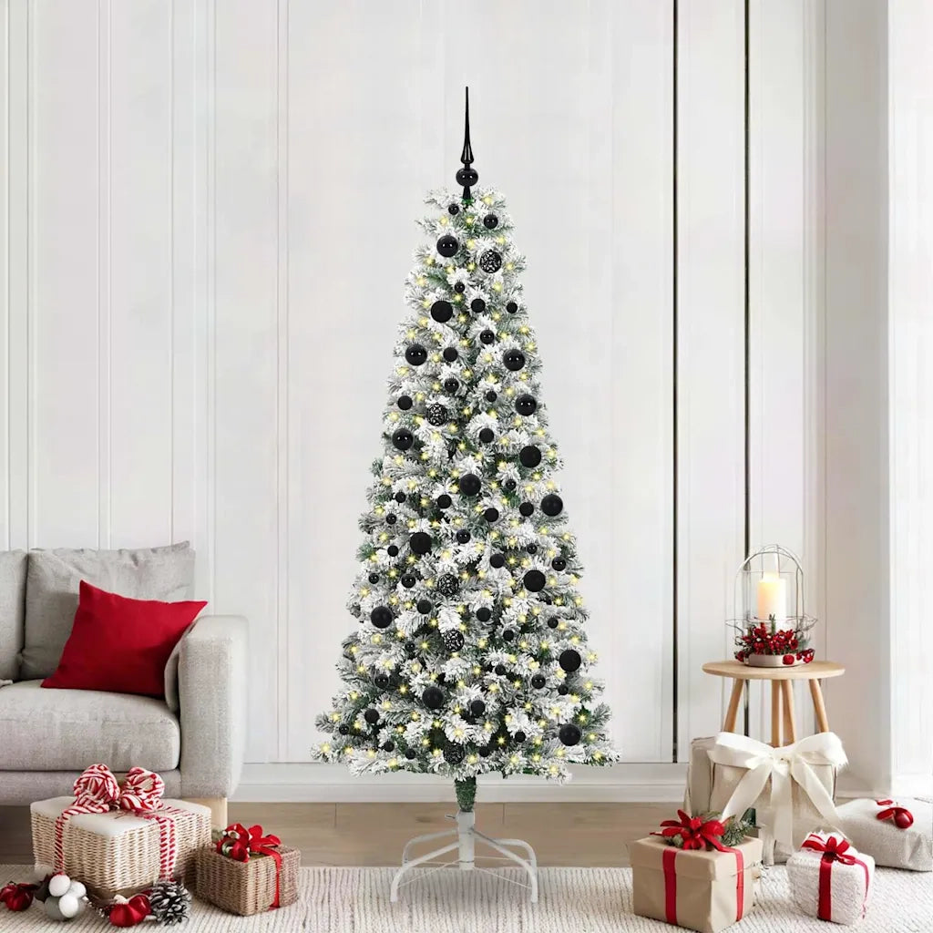 Albero di Natale | Decorazioni natalizie Artificiale con Rami Pieghevoli 210 cm