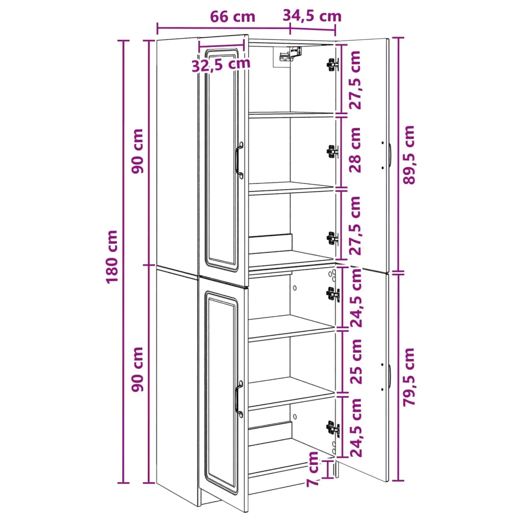 Set di armadi 2 pcs Legno ingegnerizzato 3416949