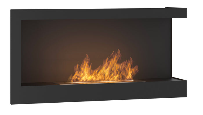 Camino a Bioetanolo da Incasso 90x45 cm Corner 900 Right Destro Nero