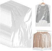 50 pacchi di protezioni per abbigliamento, trasparenti, 60 x 90 cm, contenitore in plastica, sacchetto per stiratura, protezioni per abbigliamento, protezioni per abbigliamento appese, per uso domestico, hotel, viaggi.