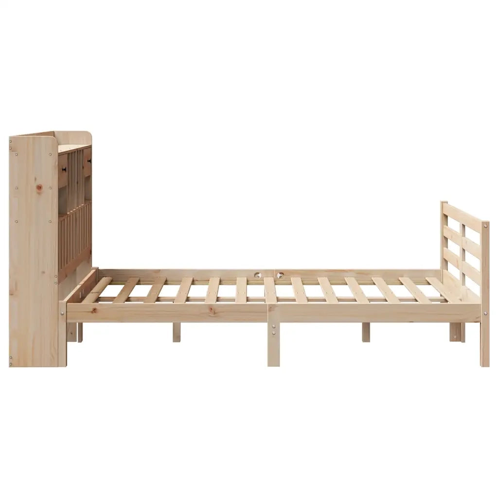 Letto Libreria senza Materasso 135x190 cm in Legno di Pino 3321928
