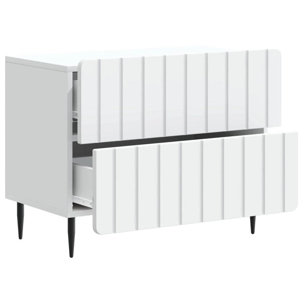 Armadio da Notte con cassetto Bianco 62 x 34,5 x 49,5 cm 894315