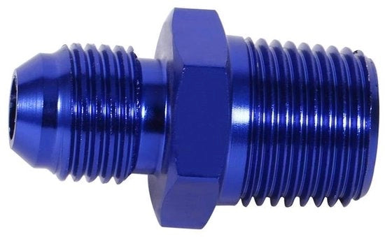 Adattatore Fitting da 3/8" a 1/2" in Alluminio - Maschio Flare - Blu - Carburante e Olio - Utilizzo Universale - Formato Compatto