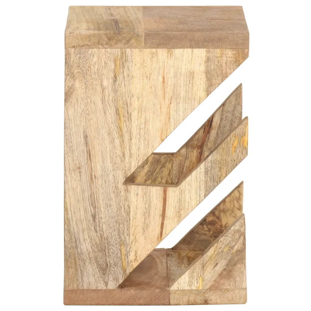 Supporto Skateboard da Parete 25x20x30 cm in Legno di Mango