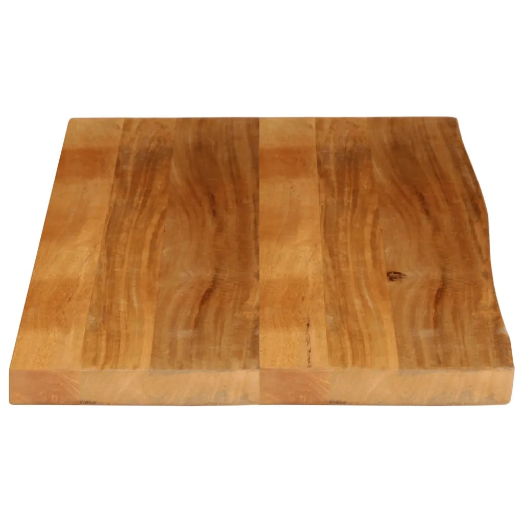 Piano Tavolo Bordi Vivi 100x60x2,5cm in Legno Massello di Mango 370550