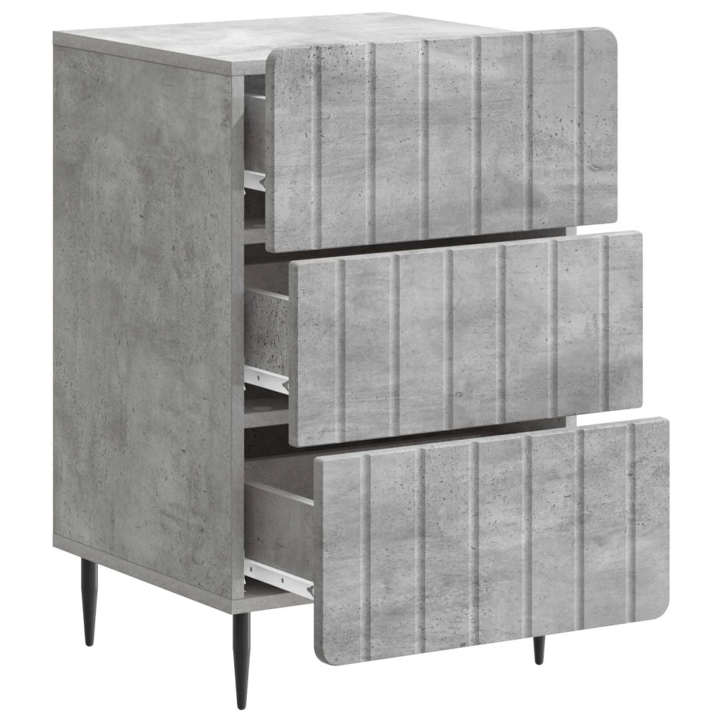 Armadio da Notte con cassetto Grigio Cemento 43x 41 x 68 cm 894328