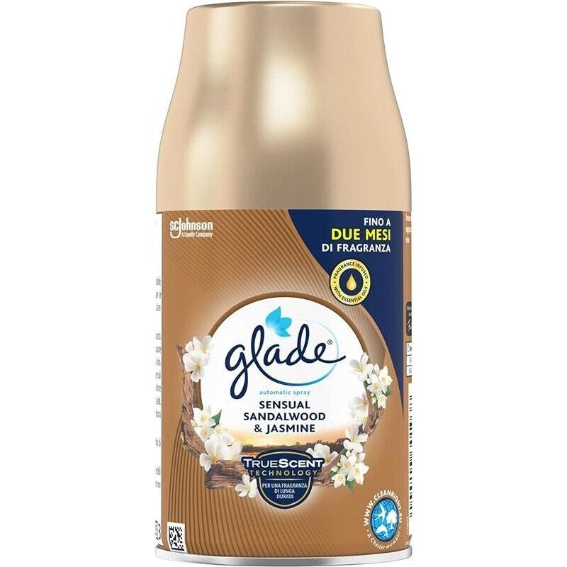 SET 4 RICARICA DEODORANTE GLADE AUTOMATIC DA 269ML BALI SANDALO E GELSOMINO
