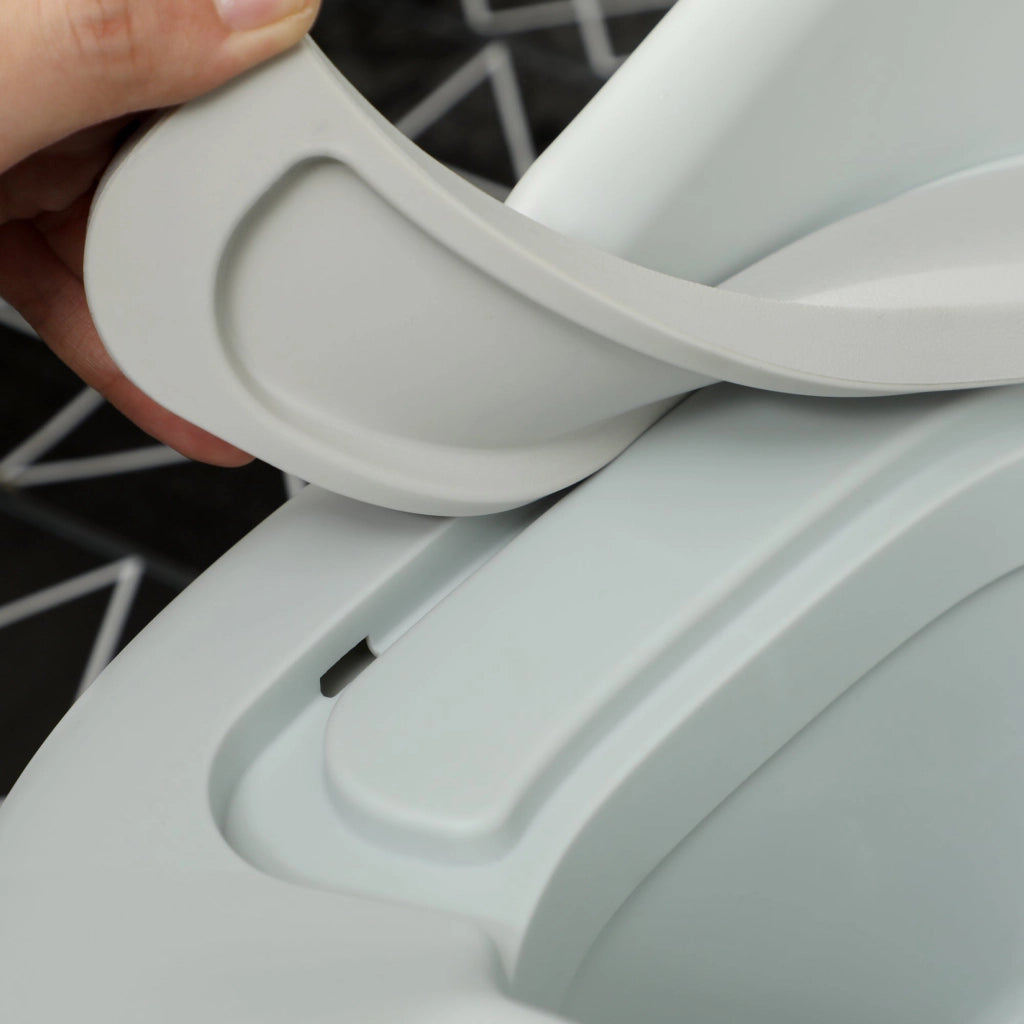 Vasino per Bambini Evolutivo 3 in 1 con Vaschetta Rimovibile Grigio