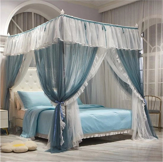 Capanno multifunzionale a 3 porte per letto 180x200x200cm