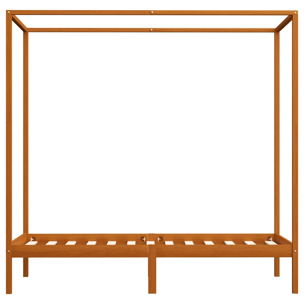 Giroletto a Baldacchino Marrone Miele Massello Pino 90x200 cm