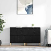 Sideboards 2 pcs Rovere Nero 60 x 35 x 70 cm Legno multistrato 3415604