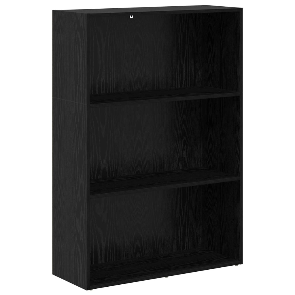 Libreria 80 x 30 x 114 cm Legno ingegnerizzato Rovere Nero 8003717