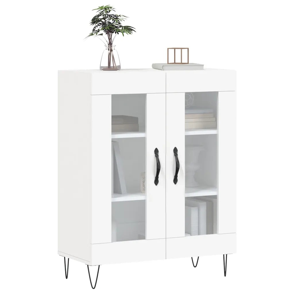 Credenza | Madia | Buffet da pranzo | Armadio da pranzo Bianca 69,5x34x90 cm in Legno Multistrato