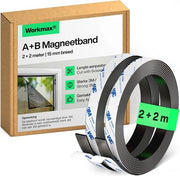 Banda magnetica forte per tende e zanzariere - 2+2 Metri autofibra