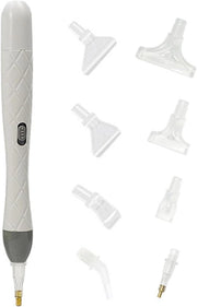 8 Consigli Penna a Diamante Elettrica – Con LED e Doppio Capo – Per Quadrato e Circolare – Bianco