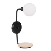 Applique Ponio 1 luce G9 nera vetro sfera Candellux