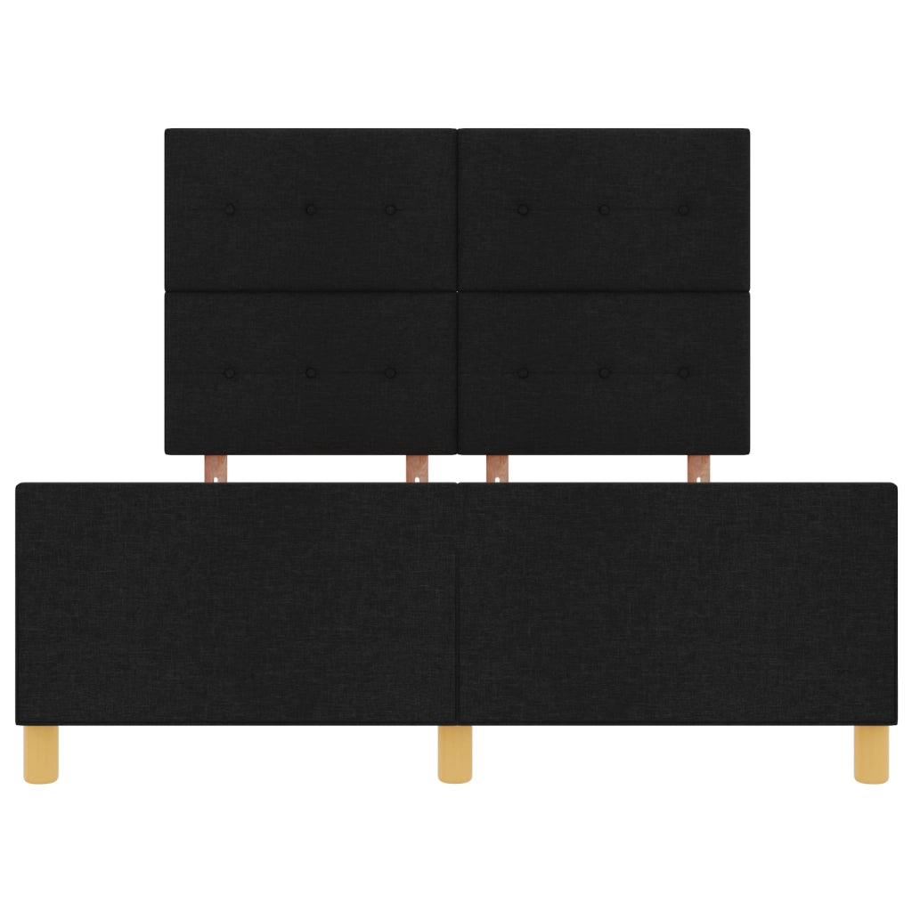 Struttura Letto Nera 160x200 cm Tessuto