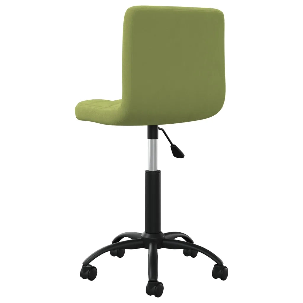 Sedia da Pranzo | Sedie da cucina Girevole Verde Chiaro in Velluto