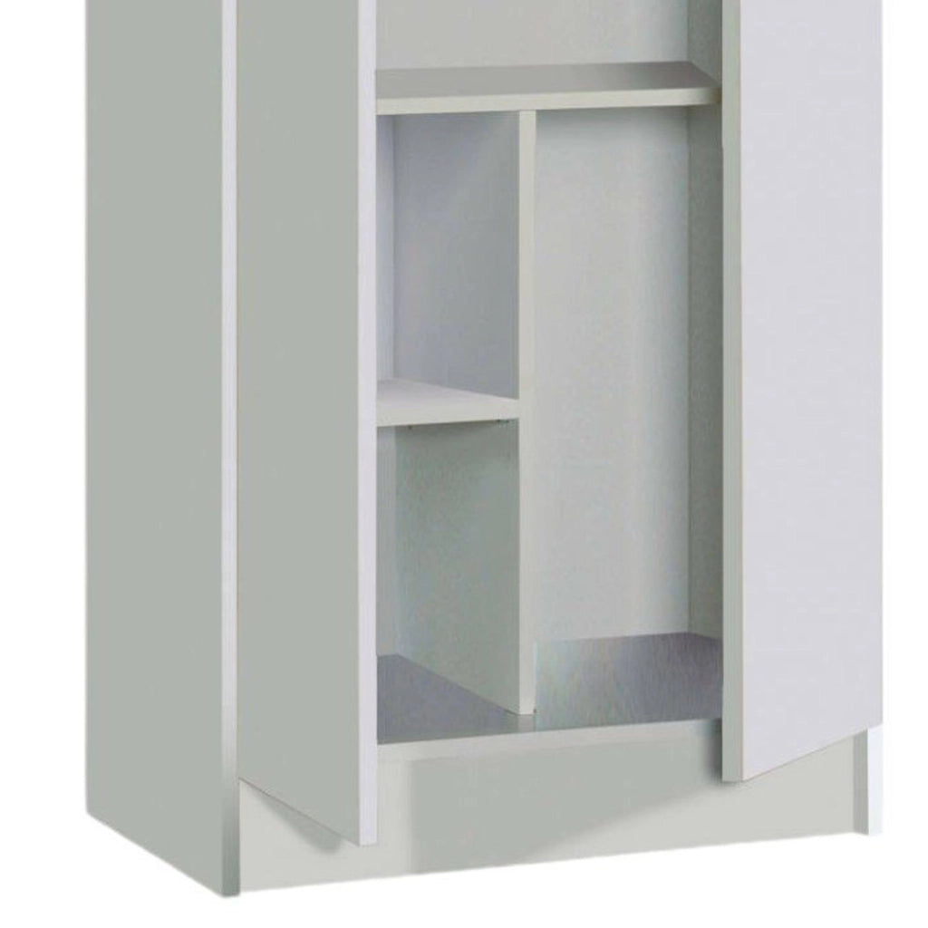 Tergu, Armadio Multiuso Grande Modulabile, 168x180h cm Bianco