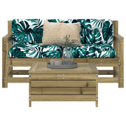 Set Divani da Giardino 3 pz in Legno Impregnato di Pino 3250763