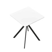 Tavolo da pranzo/cucina per 2 persone MDF e metallo 60 cm x 60 cm bianco 03_0004115