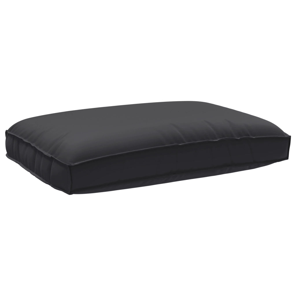 Set di 3 Cuscini per Pallet in Tessuto Oxford Nero