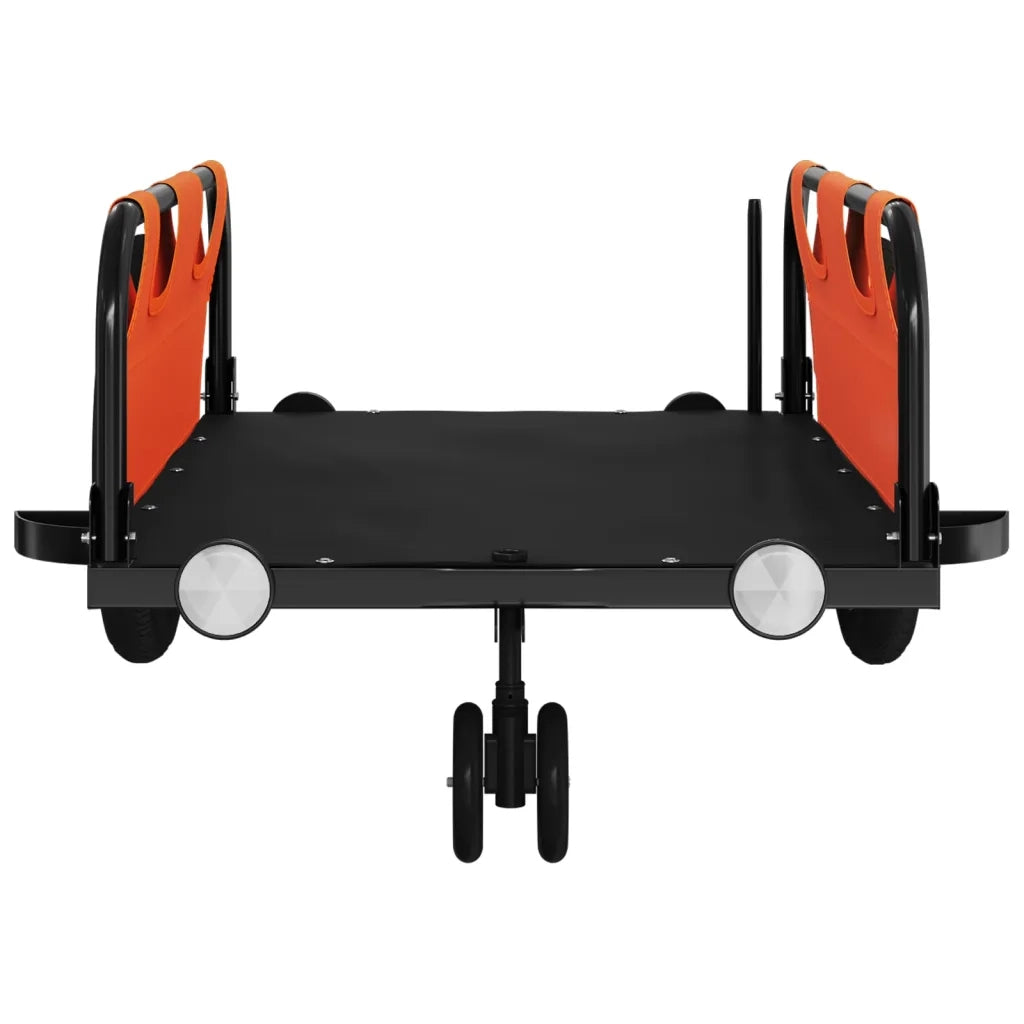 Rimorchio da Bici Arancione e Grigio Oxford e Ferro 94180